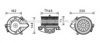 PRASCO CN8507 Electric Motor, interior blower